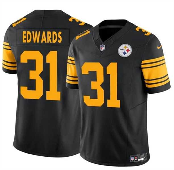 Men & Women & Youth Pittsburgh Steelers #31 Daijun Edwards Black 2024 F.U.S.E. Color Rush Limited Football Stitched Jersey